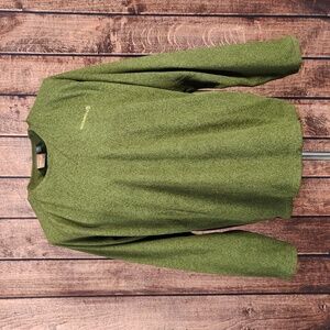 Like New Merrell Mens Soft Knit Green Lightweight Sweatshirt